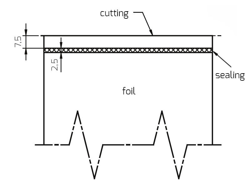 Hacona C-type impulse sealer sealing and cutting