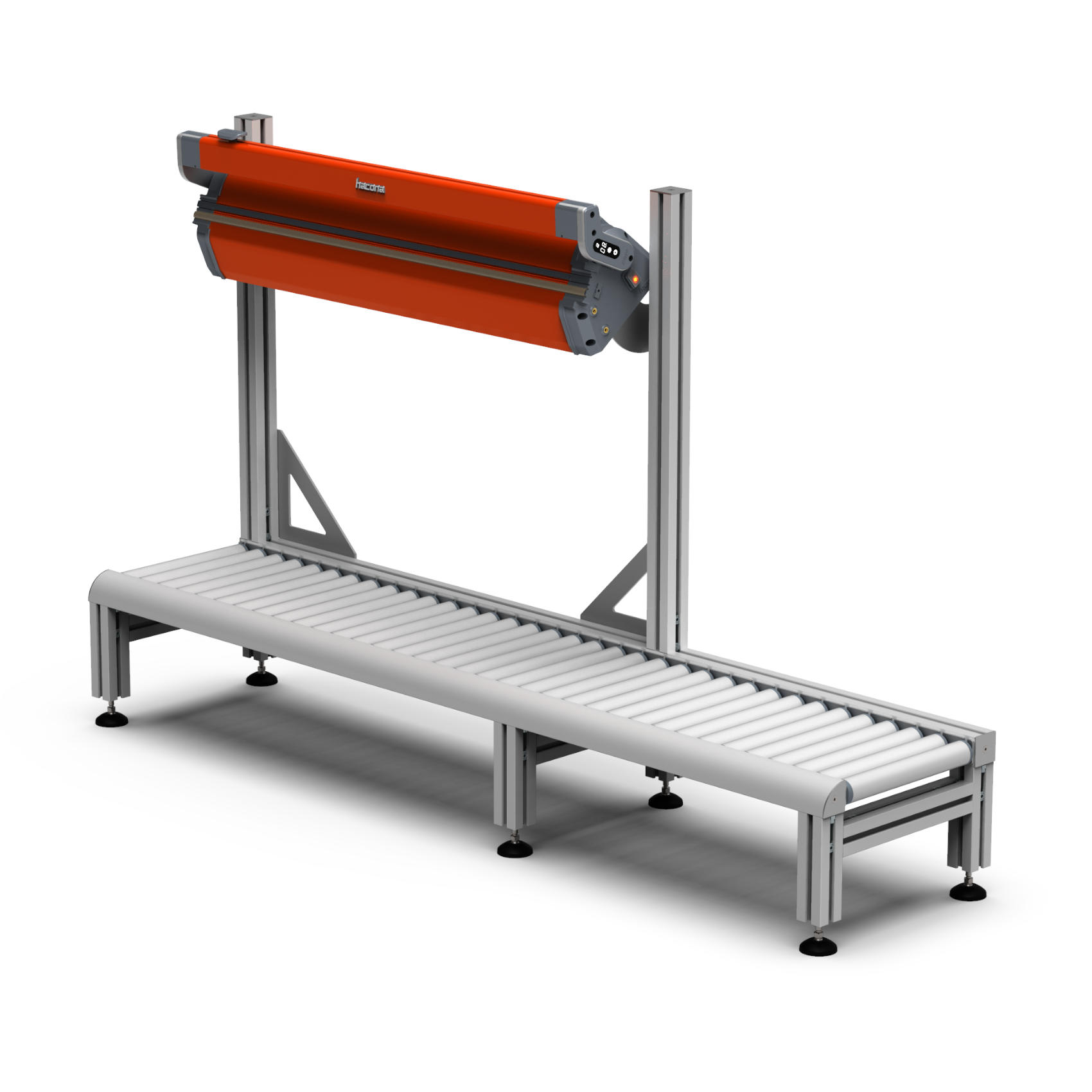 impulse sealer with roll conveyor system