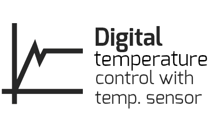Cyfrowa regulacja temperatury z czujnikiem temperatury